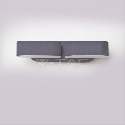 Applique Led 12w grigio Luce Calda Rotabile